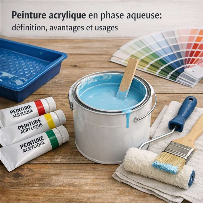 Peinture acrylique en phase aqueuse : définition et usages