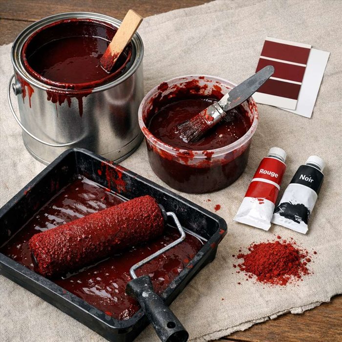 Peinture rouge foncé : comment la créer facilement et bien