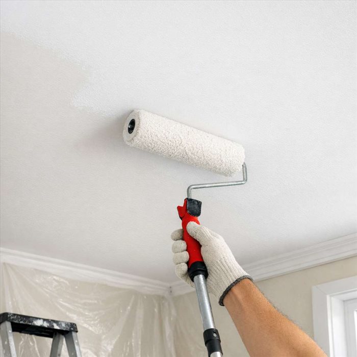 Comment peindre un plafond sans reprises visibles ? Guide complet