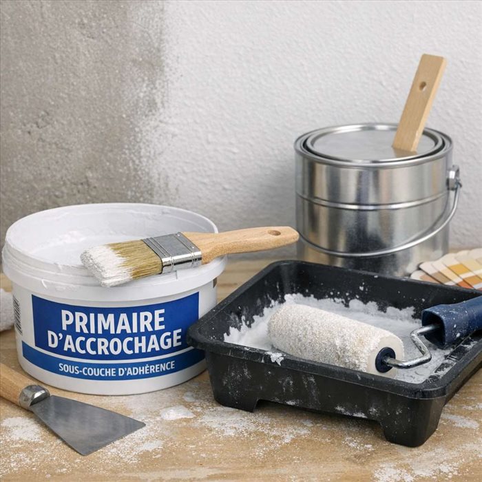 Primaire d’accrochage en peinture bâtiment : définition, rôle et usages