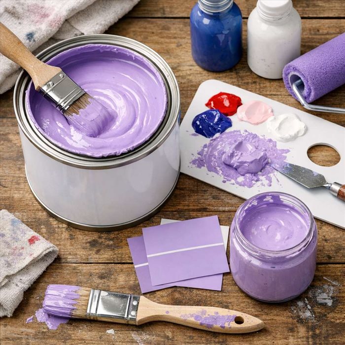 Comment faire une peinture violet lilas : guide simple et précis