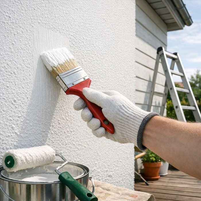 Peinture acrylique en extérieur : guide pour bien l’appliquer