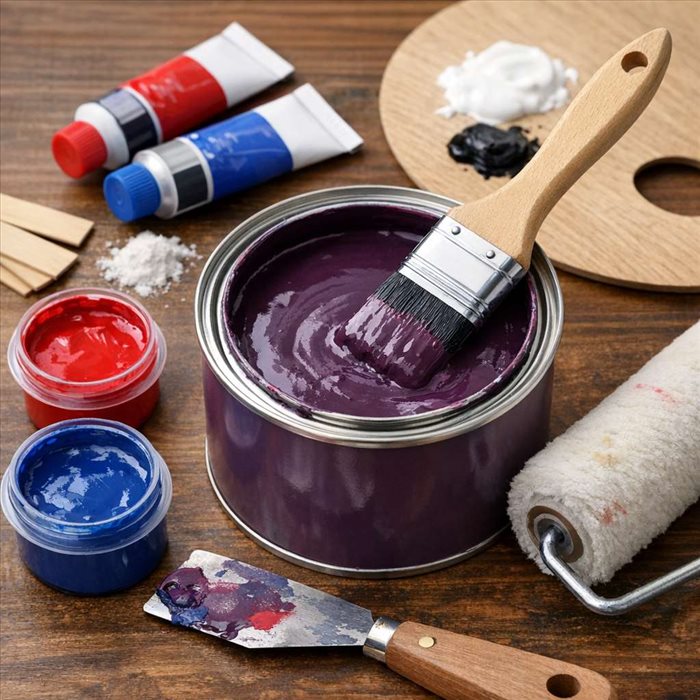 Comment faire une peinture violet prune : guide simple et précis