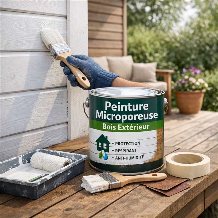 Peinture microporeuse pour bois extérieur : définition et usages