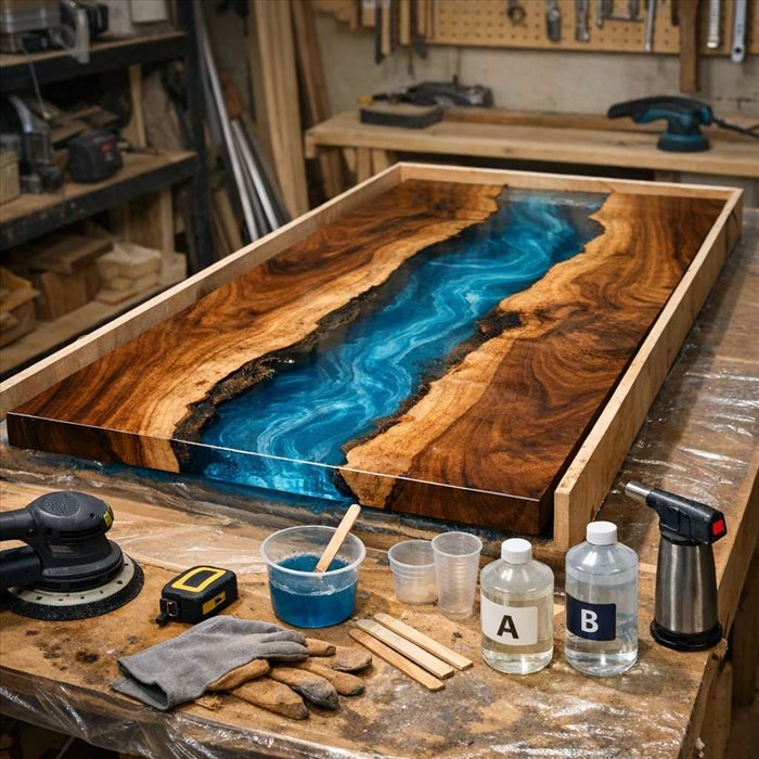 Table en résine époxy : guide complet pour réussir votre projet