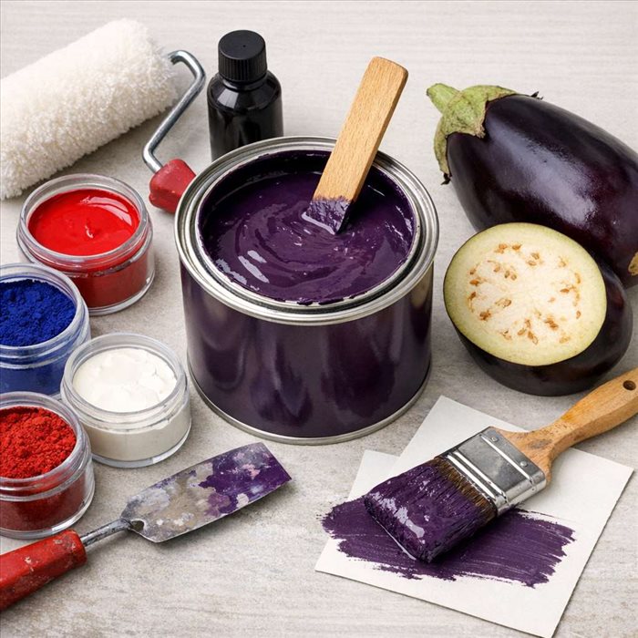 Peinture violet aubergine : comment la faire facilement et bien