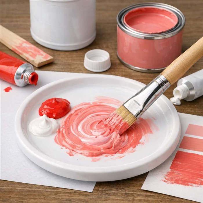 Peinture rouge clair : comment obtenir la bonne teinte facilement