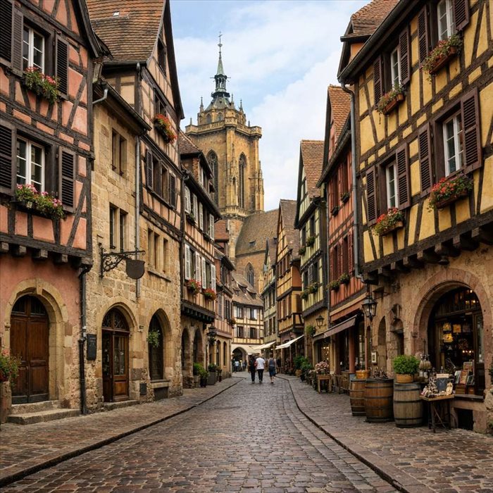 Histoire de la rue des Marchands à Colmar : patrimoine et secrets