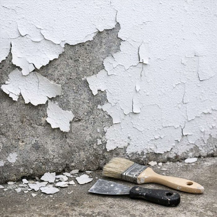Pourquoi la peinture s’écaille sur un support béton ? Causes et solutions