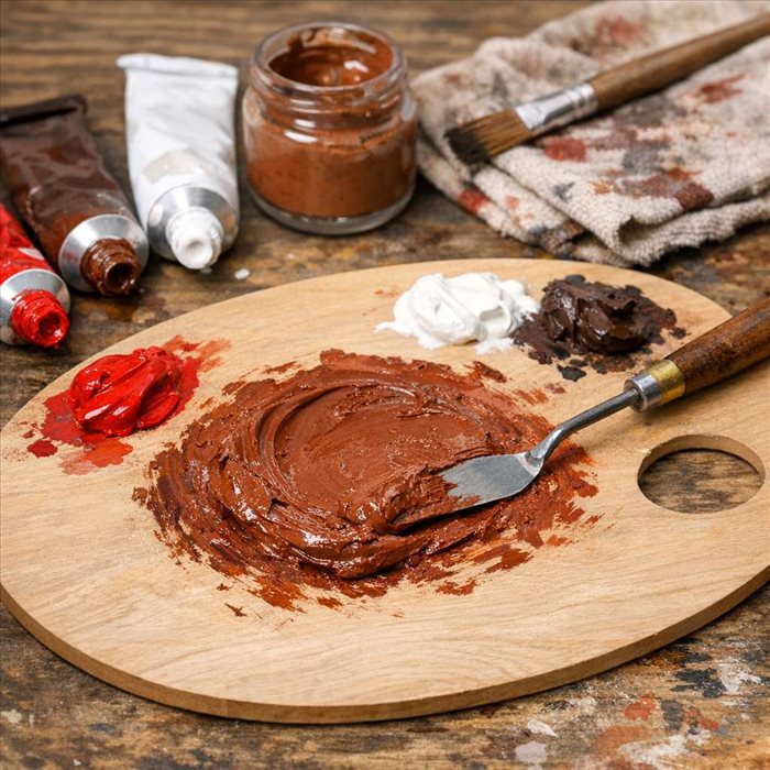 Comment faire une peinture rouge brun : guide simple et précis
