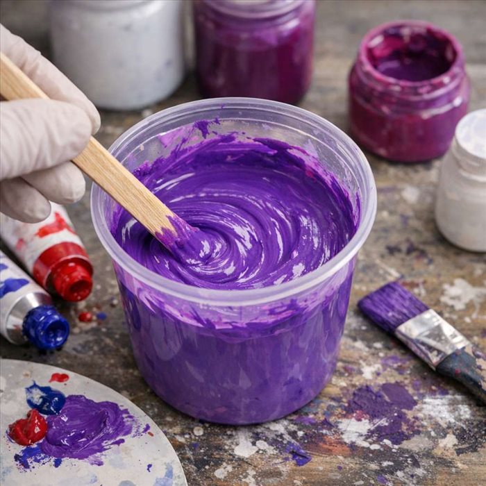 Comment faire une peinture violet pourpre : guide simple et précis