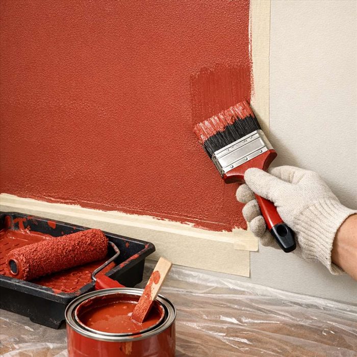 Comment faire une peinture rouge brique : guide simple et précis