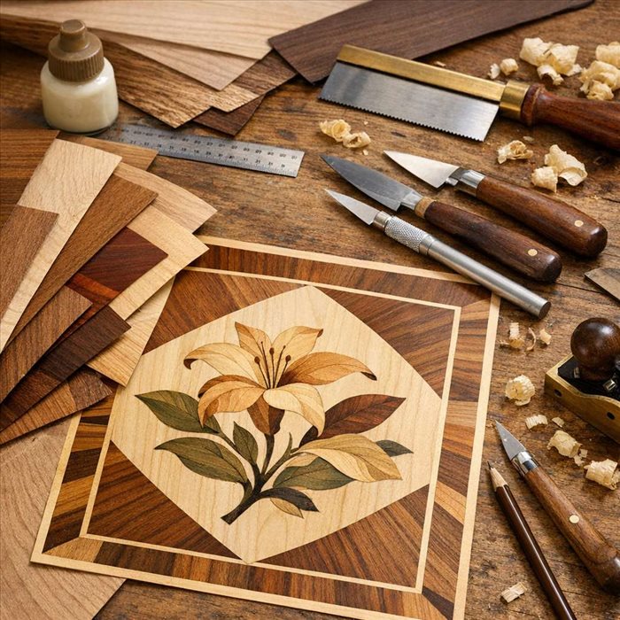 Marqueterie en bois : techniques, essences et savoir-faire