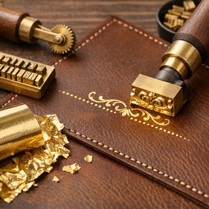 Dorure sur cuir : techniques et savoir-faire pour un rendu premium
