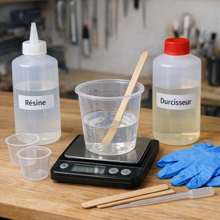 Comment doser la résine époxy et le durcisseur ? Guide simple