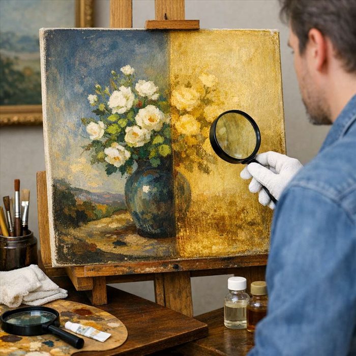 Pourquoi certaines peintures jaunissent avec le temps ?