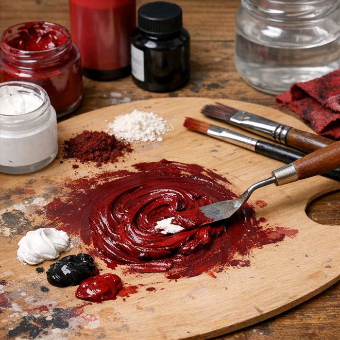 Comment faire une peinture rouge grenat ? Guide complet et facile