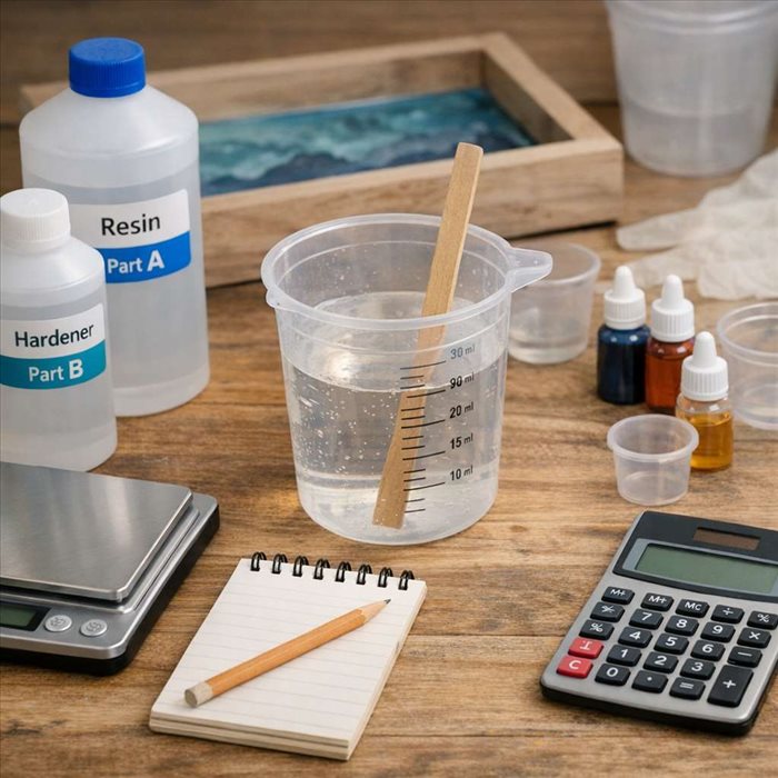 Calculer la quantité de résine époxy nécessaire : guide complet