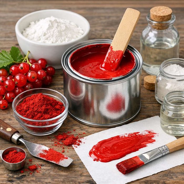 Comment faire une peinture rouge groseille ? Guide simple et précis