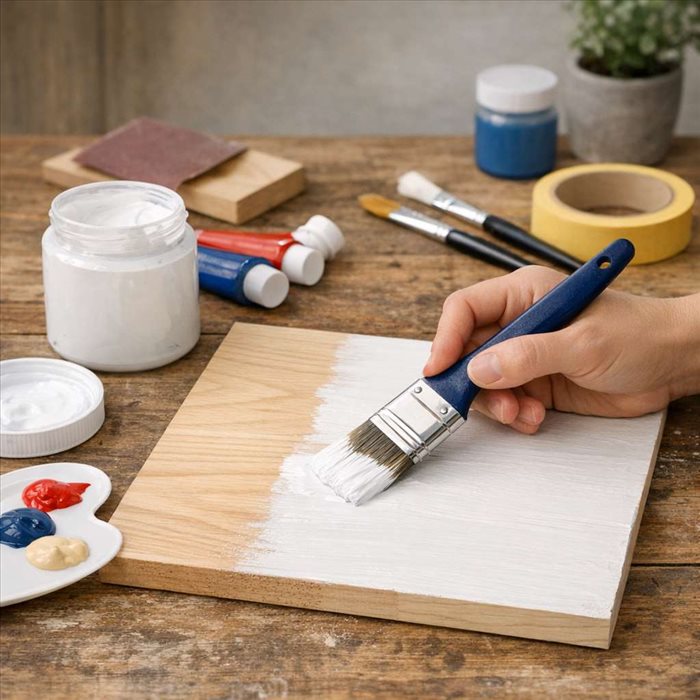 Peinture acrylique sur bois : comment bien l’appliquer